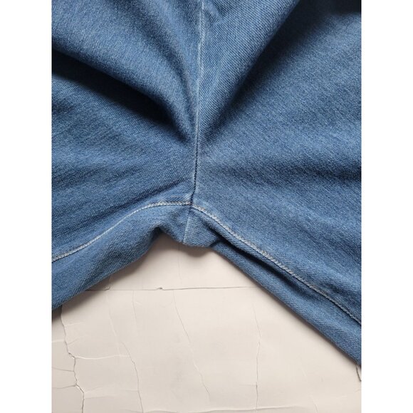 Lysse Shiloh Denim Palazzo Pants - Large Lagenlook Bohemian Hippie Travel Artsy - Picture 5 of 8